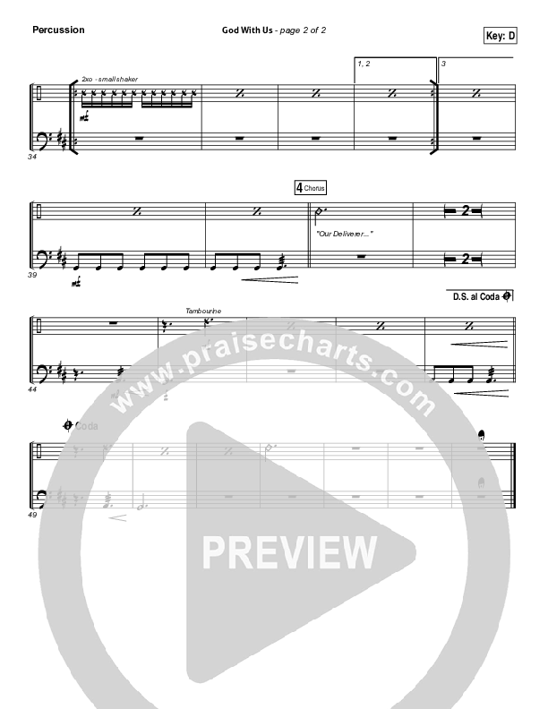 God With Us Percussion (All Sons & Daughters)