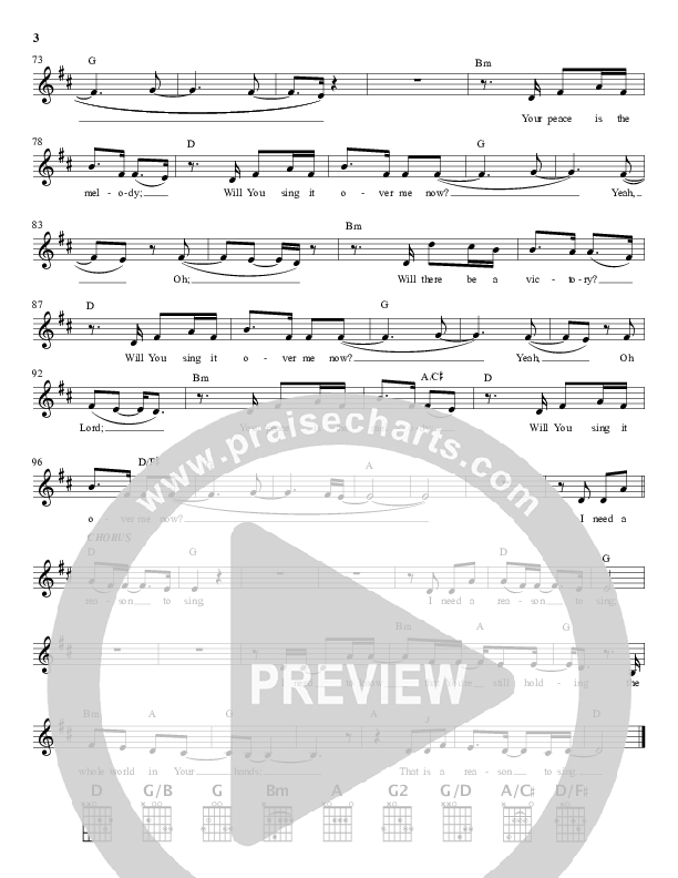 Reason To Sing Lead Sheet (All Sons & Daughters)