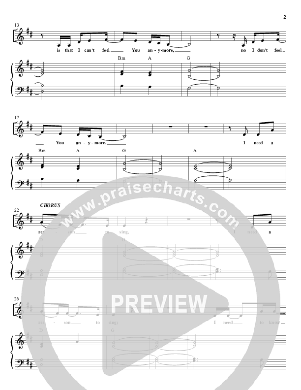 Reason To Sing Piano/Vocal & Lead (All Sons & Daughters)