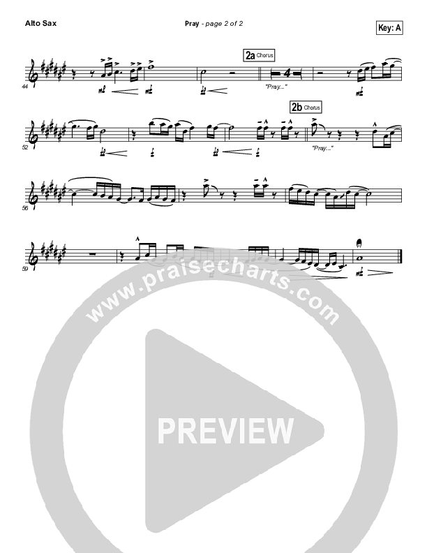 Pray Alto Sax (Sanctus Real)