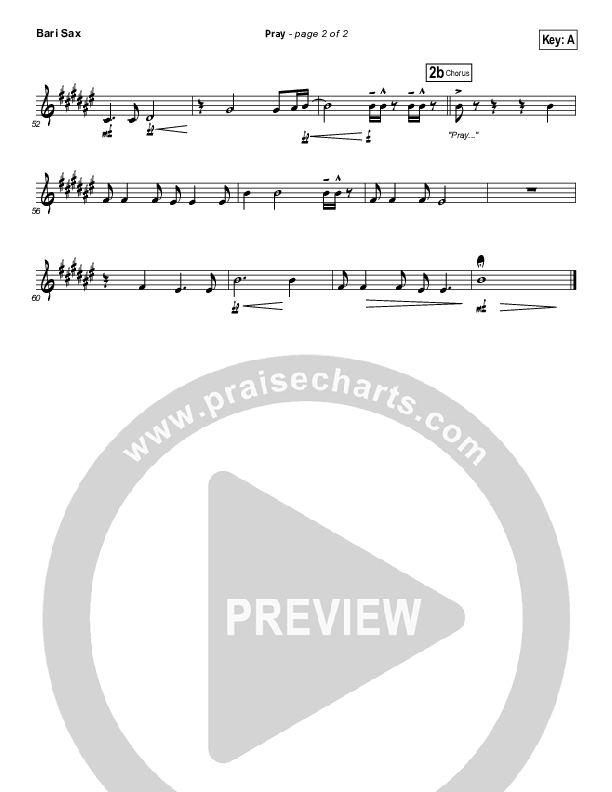 Pray Bari Sax (Sanctus Real)