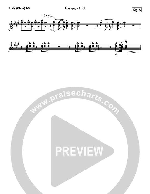 Pray Flute/Oboe 1/2/3 (Sanctus Real)