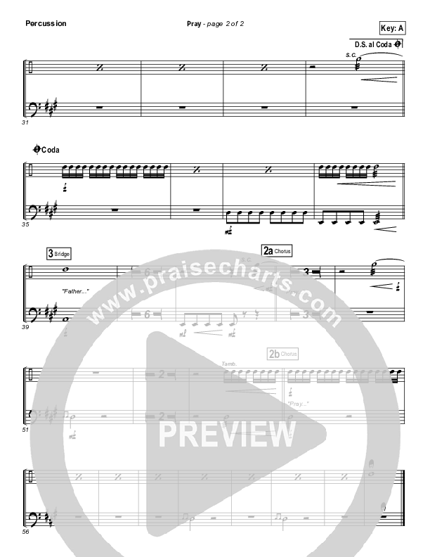 Pray Percussion (Sanctus Real)