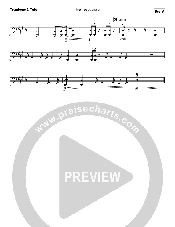 Pray Trombone 3/Tuba (Sanctus Real)