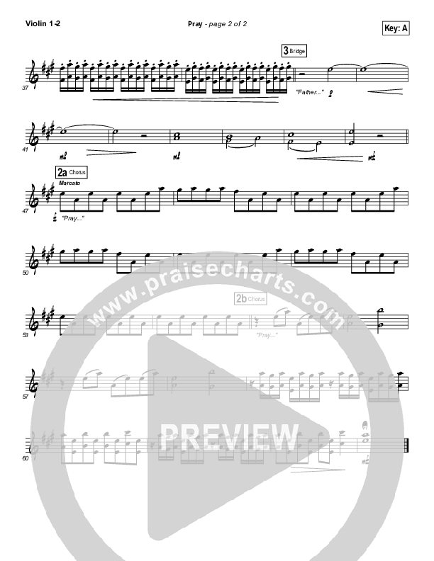 Pray Violin 1/2 (Sanctus Real)