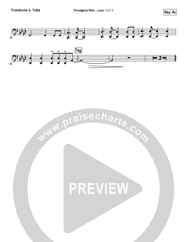 Strangely Dim Trombone 3/Tuba (Francesca Battistelli)