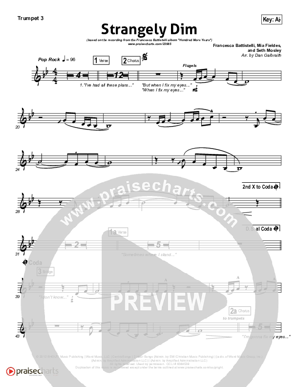Strangely Dim Trumpet 3 (Francesca Battistelli)