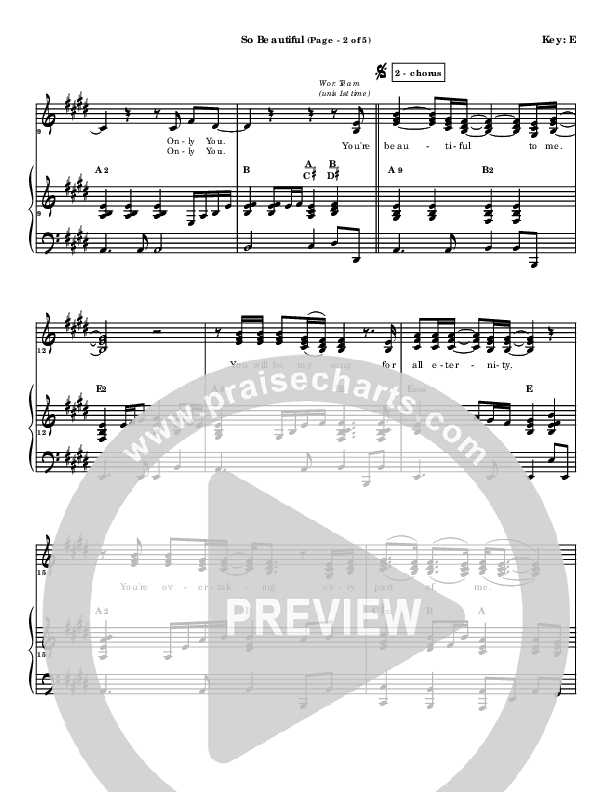 So Beautiful Lead & Piano (Klaus)