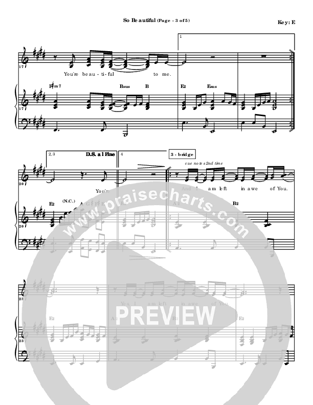 So Beautiful Lead & Piano (Klaus)