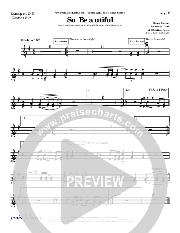 So Beautiful Trumpet 1,2 (Klaus)