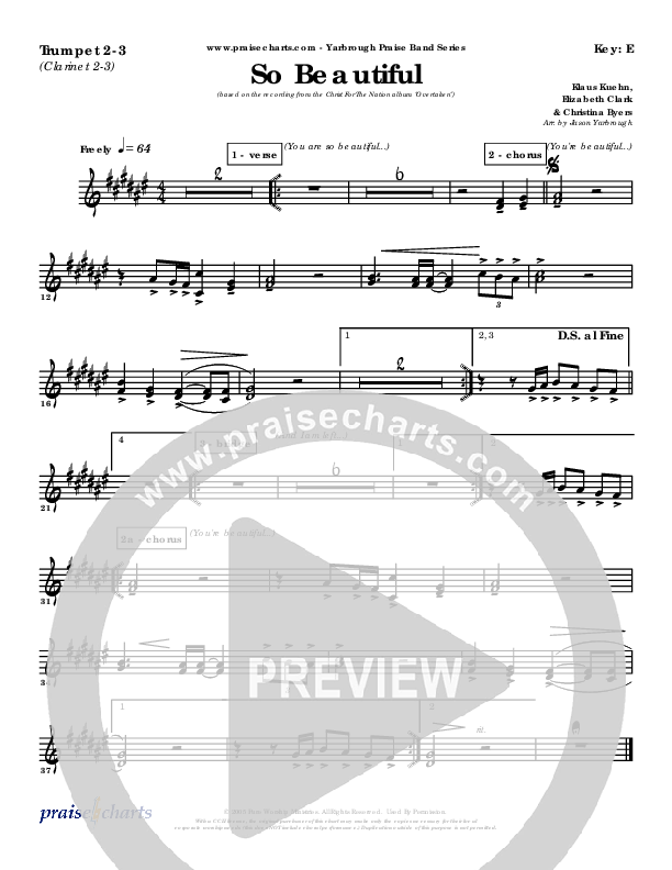 So Beautiful Trumpet 2/3 (Klaus)