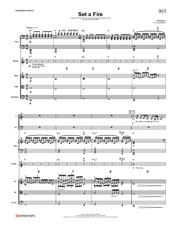 Set A Fire Conductor's Score (Will Reagan / United Pursuit)