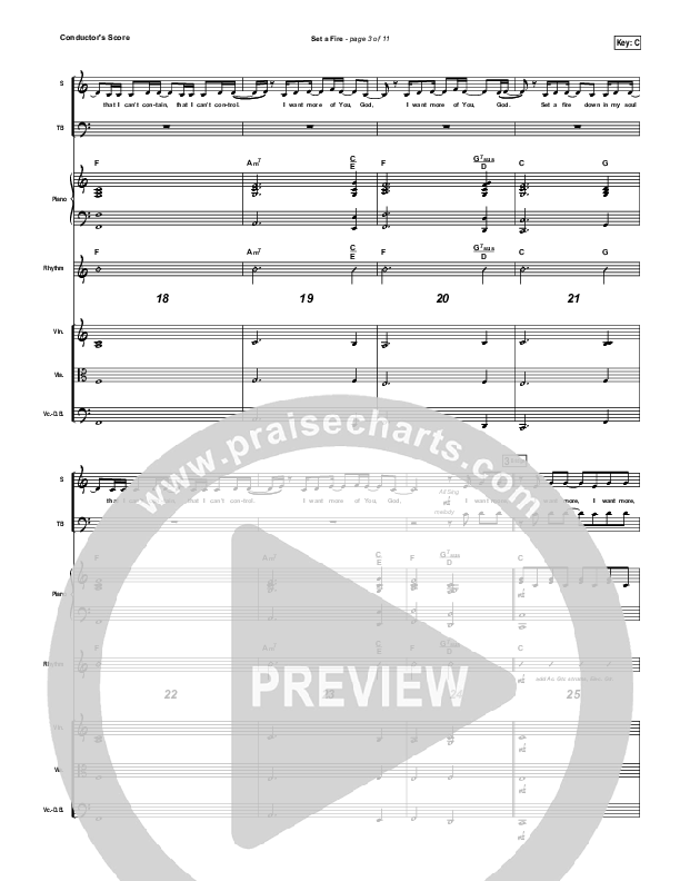 Set A Fire Conductor's Score (Will Reagan / United Pursuit)