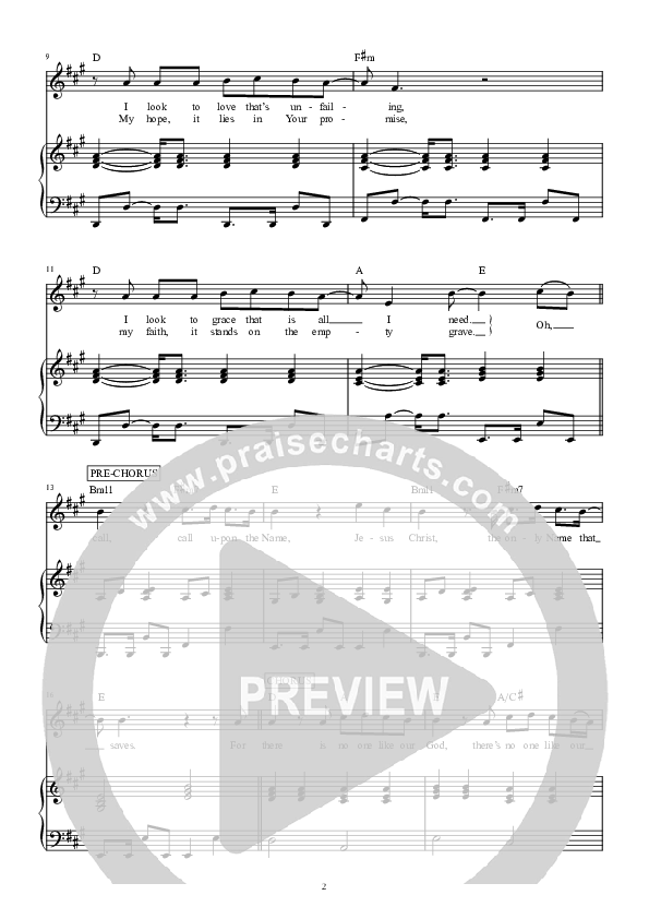 You Never Fail Piano/Vocal (Hillsong Worship)