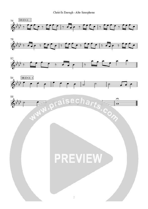 Christ Is Enough Alto Sax (Hillsong Worship)