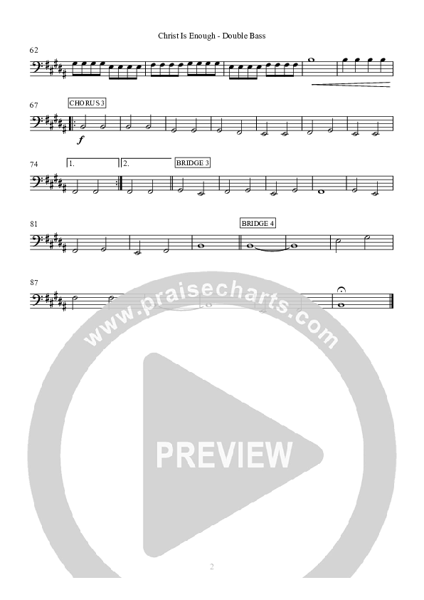 Christ Is Enough Double Bass (Hillsong Worship)