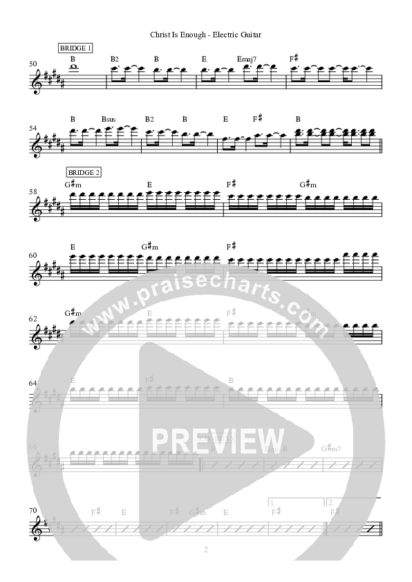 Christ Is Enough Electric Guitar (Hillsong Worship)