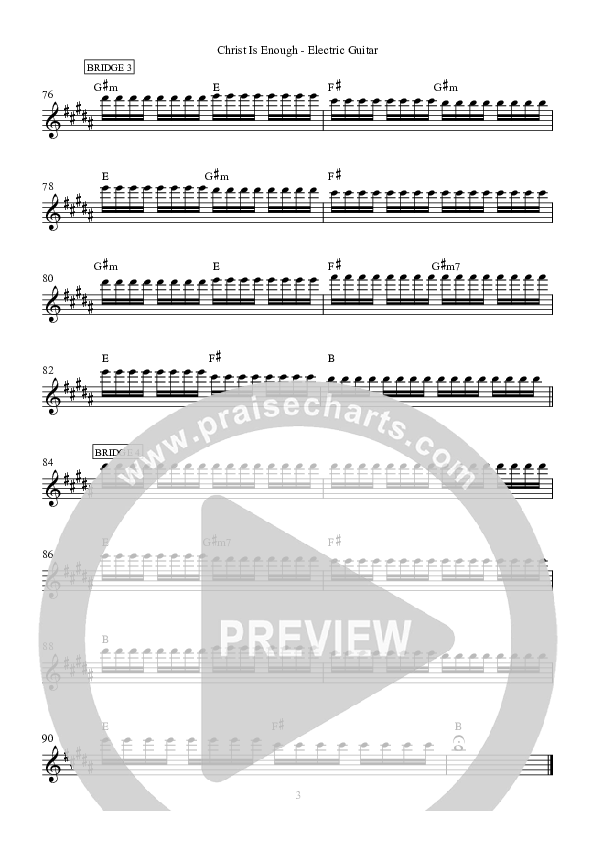 Christ Is Enough Electric Guitar (Hillsong Worship)