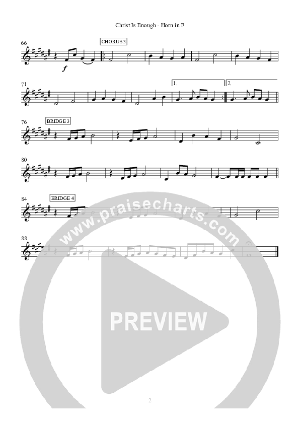 Christ Is Enough French Horn (Hillsong Worship)