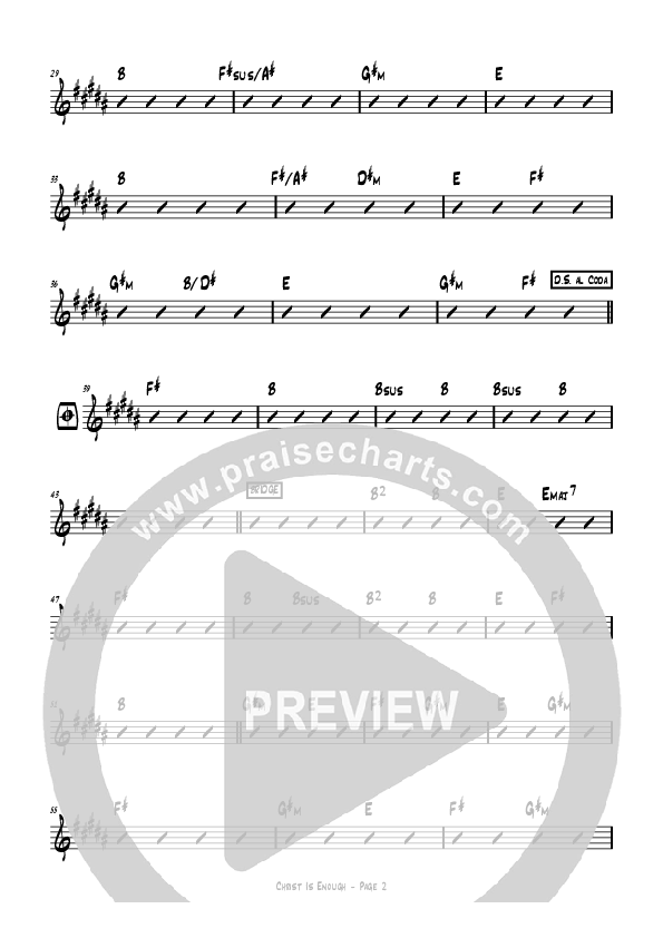 Christ Is Enough Rhythm Chart (Hillsong Worship)