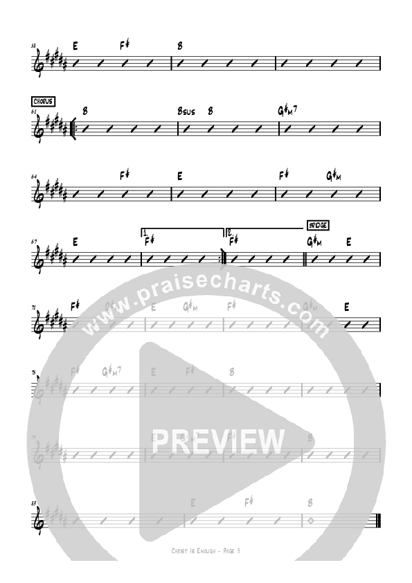 Christ Is Enough Rhythm Chart (Hillsong Worship)