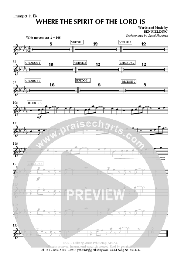 Where The Spirit Of The Lord Is Trumpet (Hillsong Worship)