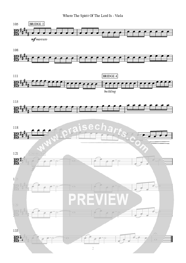 Where The Spirit Of The Lord Is Viola (Hillsong Worship)