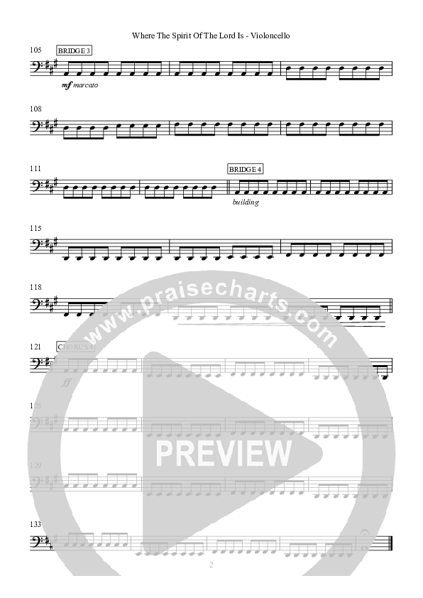 Where The Spirit Of The Lord Is Violincello (Hillsong Worship)