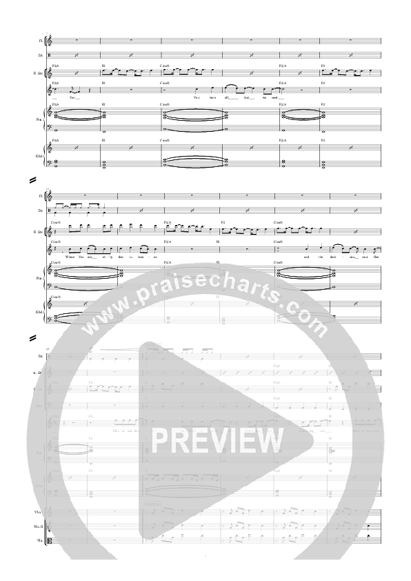 Closer Conductor's Score (Hillsong Worship)