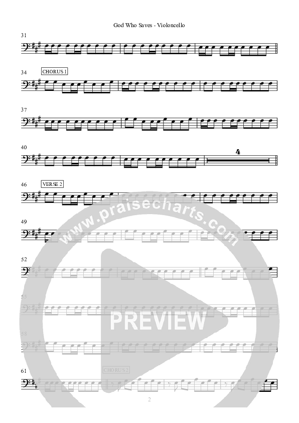 God Who Saves Cello (Hillsong Worship)