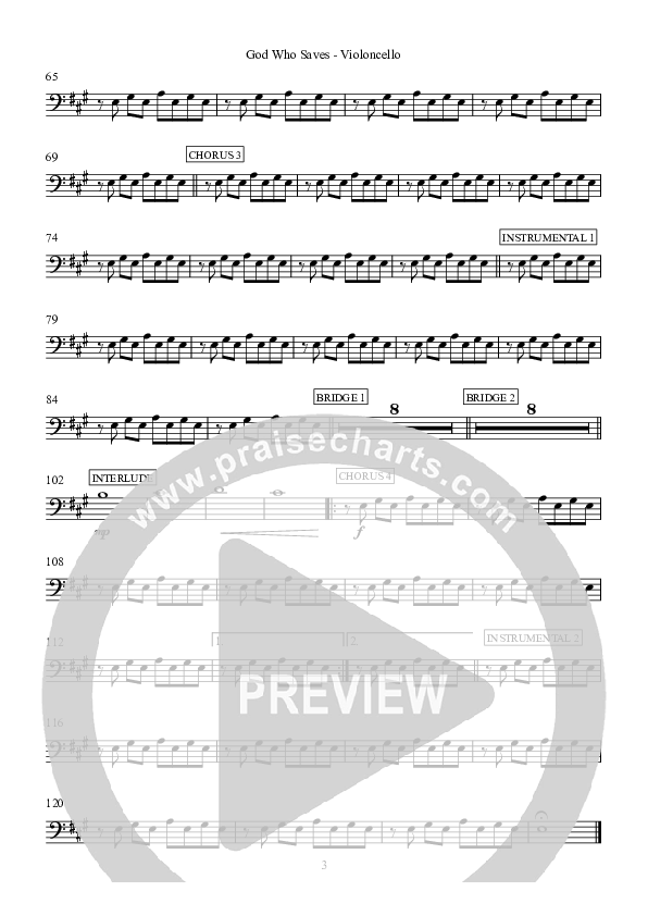 God Who Saves Cello (Hillsong Worship)