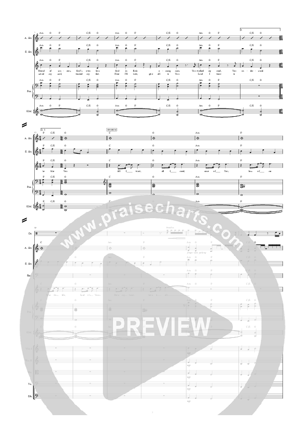 To Be Like You Conductor's Score (Hillsong Worship)