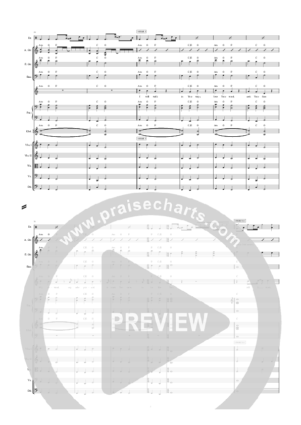 To Be Like You Conductor's Score (Hillsong Worship)