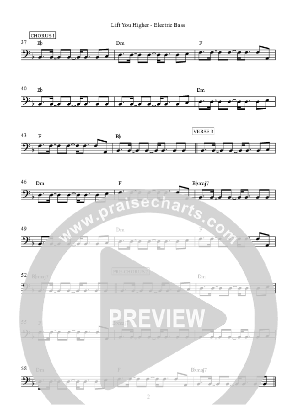 Lift You Higher Bass Guitar (Hillsong Worship)