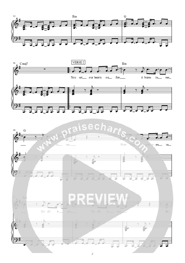 Lift You Higher Lead Sheet (Hillsong Worship)