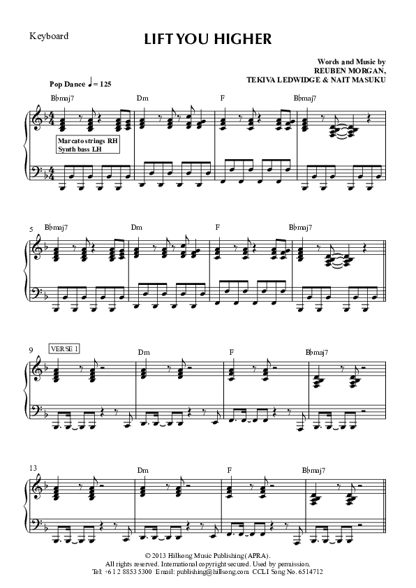 Lift You Higher Synth (Hillsong Worship)