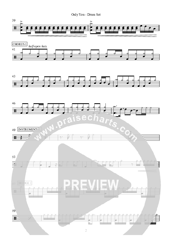 Only You Drum Set (Hillsong Worship)