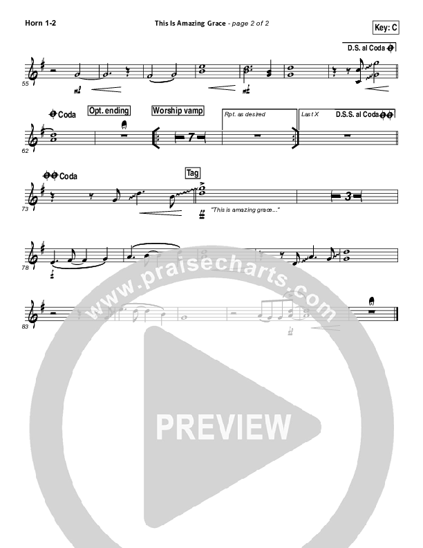 This Is Amazing Grace Brass Pack (Bethel Music)