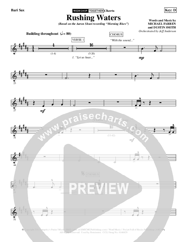 Rushing Waters Bari Sax (Aaron Shust)