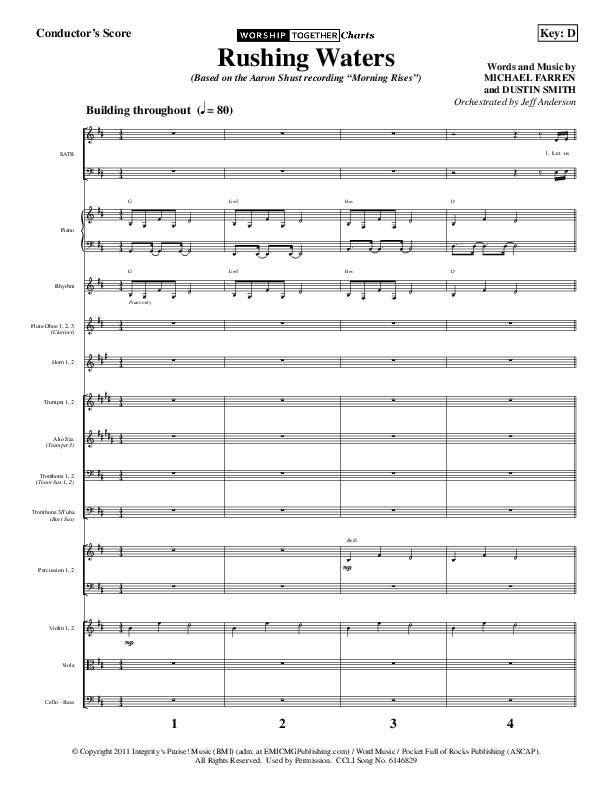 Rushing Waters Orchestration (Aaron Shust)