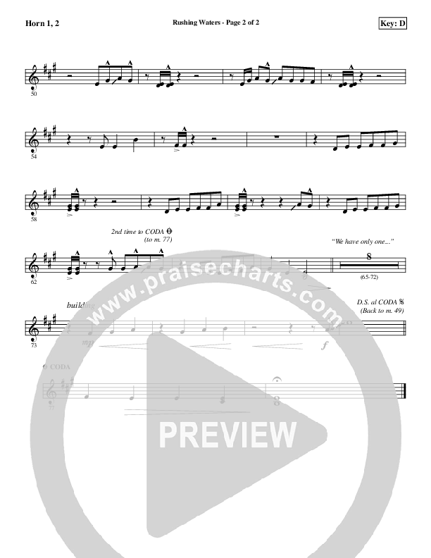 Rushing Waters French Horn 1/2 (Aaron Shust)