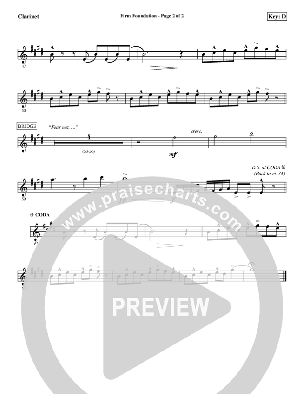 Firm Foundation Clarinet (Aaron Shust)