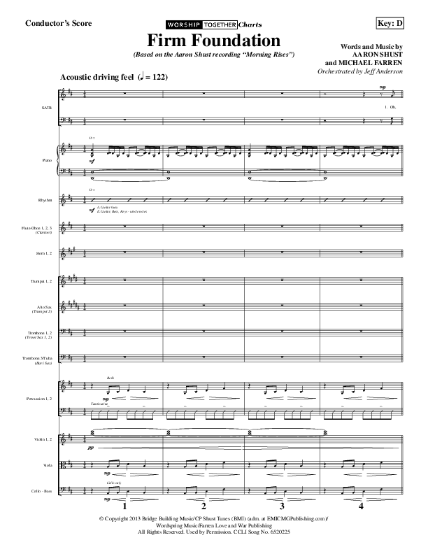 Firm Foundation Conductor's Score (Aaron Shust)