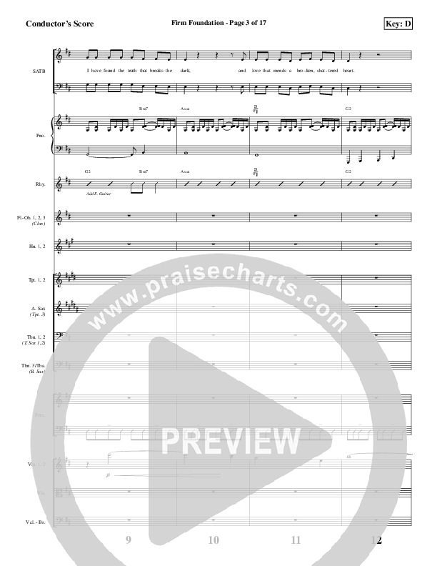 Firm Foundation Conductor's Score (Aaron Shust)