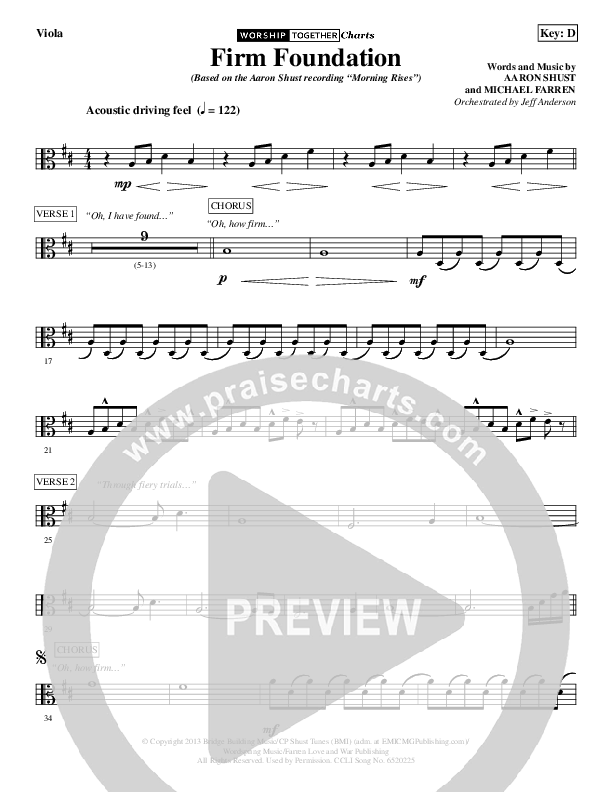 Firm Foundation Viola (Aaron Shust)
