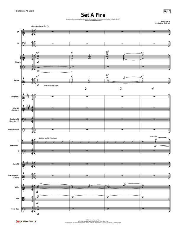 Set A Fire Conductor's Score (Martin Smith / Jesus Culture)