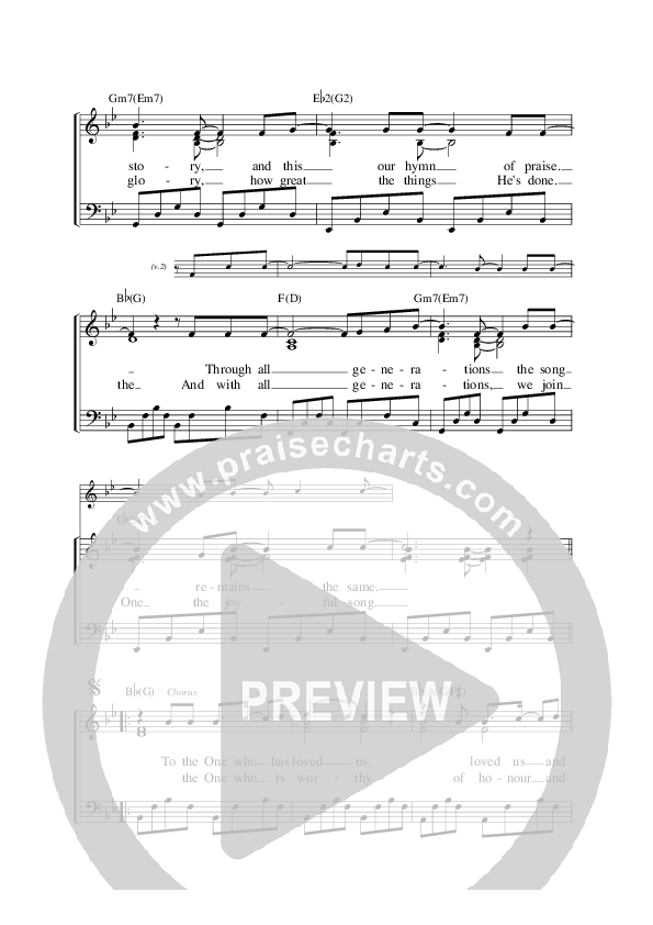 Hymn Of The Ages Piano/Vocal (SATB) (Graham Kendrick / Matt Redman)