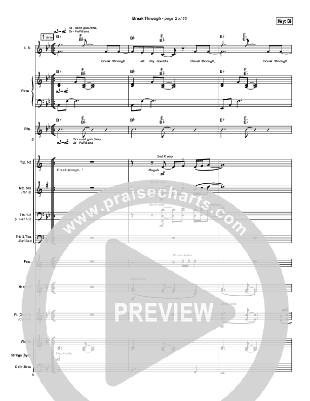 Break Through Conductor's Score (Tommy Walker)