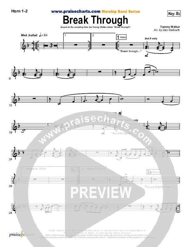 Break Through Brass Pack (Tommy Walker)