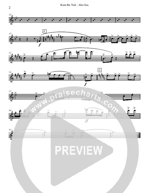 Kum Ba Yah (Instrumental) Alto Sax (David Arivett)